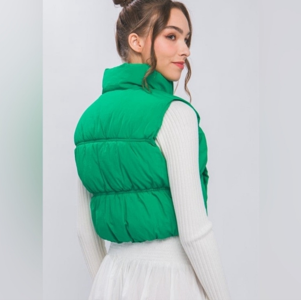 Green Puffer Vest